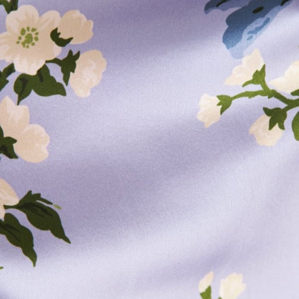 Reformation Frankie Silk Dress in Garden Soiree Purple White Floral Maxi - Picture 7 of 7
